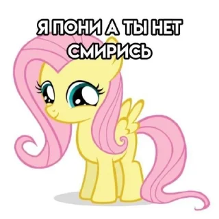 Sticker from я пони а ты нет, смирись🥰