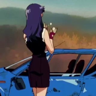 🏳‍🌈 emoji Misato-@Evangelion_myworld Telegram sticker 5 of 50