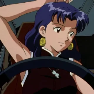 🏳‍🌈 emoji Misato-@Evangelion_myworld Telegram sticker 17 of 50