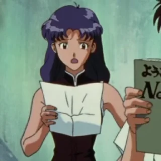 🏳‍🌈 emoji Misato-@Evangelion_myworld Telegram sticker 19 of 50
