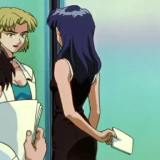 🏳‍🌈 emoji Misato-@Evangelion_myworld Telegram sticker 22 of 50