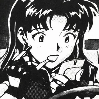 Sticker from misato katsuragi @legkiri