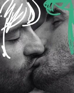 👨‍❤️‍💋‍👨 emoji Эйвган канон Telegram sticker 13 of 41