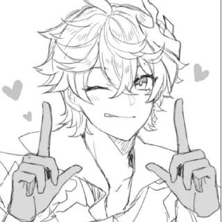 💕 emoji tartaglia by @meowqnx Telegram sticker 18 of 26