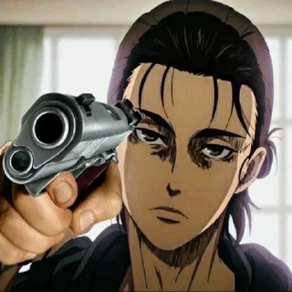 😡 emoji Эрен Трахер Telegram sticker 1 of 120