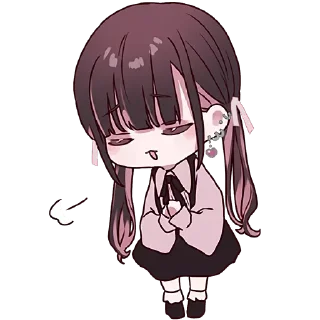 🙏 emoji かわいい女の子。♡ Telegram sticker 19 of 20