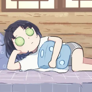 😌 emoji Yelan by @kiyunya Telegram sticker 6 of 46