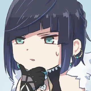 🤔 emoji Yelan by @kiyunya Telegram sticker 7 of 46