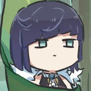 😒 emoji Yelan by @kiyunya Telegram sticker 24 of 46