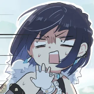 😱 emoji Yelan by @kiyunya Telegram sticker 17 of 46
