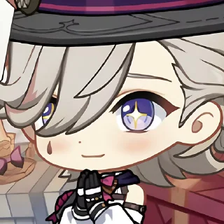 🎩 emoji ˗ˏˋ Lyney 🎩 @Mangattori ´ˎ˗ Telegram sticker 22 of 45