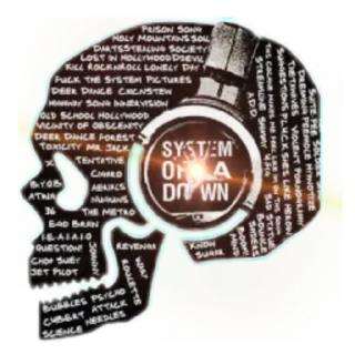 Sticker from syst3m of a down