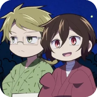 🌟 emoji мои дети(дазай и куникида) Telegram sticker 22 of 48