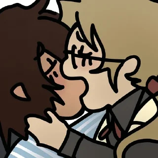 ⭐ emoji мои дети(дазай и куникида) Telegram sticker 8 of 48