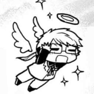 ❤️ emoji мои дети(дазай и куникида) Telegram sticker 7 of 48