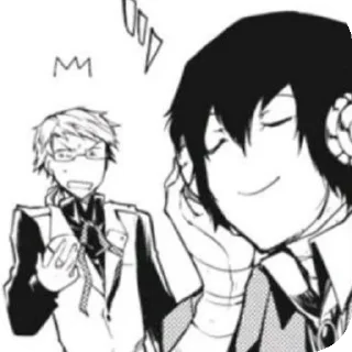 🌟 emoji мои дети(дазай и куникида) Telegram sticker 24 of 48