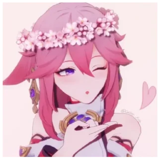 Sticker from Yae Miko`~