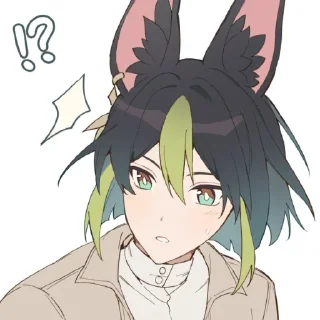 ⁉️ emoji Tighnari by @kiyunya Telegram sticker 5 of 59