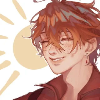 ☀️ emoji Tartaglia by @kiyunya Telegram sticker 15 of 99