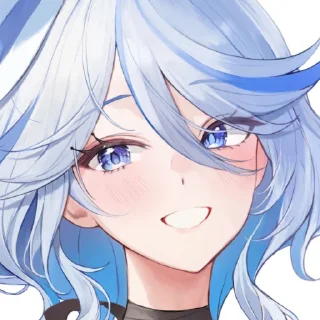 😊 emoji Furina by @kiyunya Telegram sticker 17 of 63