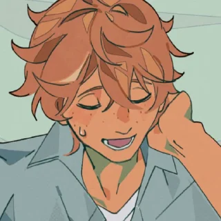 😅 emoji Tartaglia by @kiyunya Telegram sticker 22 of 99