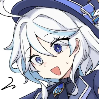 😳 emoji Furina by @kiyunya Telegram sticker 19 of 63