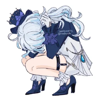 😱 emoji Furina by @kiyunya Telegram sticker 6 of 63