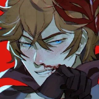😈 emoji Tartaglia by @kiyunya Telegram sticker 18 of 99