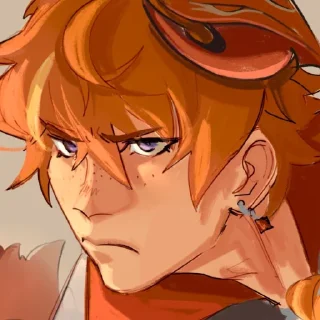 😠 emoji Tartaglia by @kiyunya Telegram sticker 9 of 99