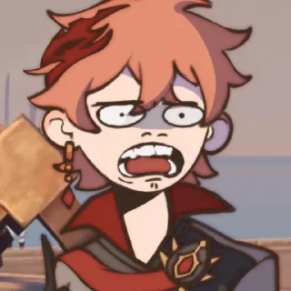 🤯 emoji Tartaglia by @kiyunya Telegram sticker 21 of 99