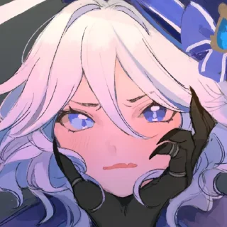 😳 emoji Furina by @kiyunya Telegram sticker 21 of 63