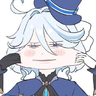 🫠 emoji Furina by @kiyunya Telegram sticker 13 of 63