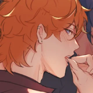 🥵 emoji Tartaglia by @kiyunya Telegram sticker 13 of 99