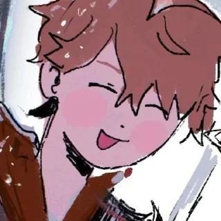 ☺️ emoji Tartaglia by @kiyunya Telegram sticker 17 of 99