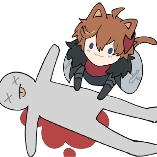 😻 emoji Tartaglia by @kiyunya Telegram sticker 11 of 99