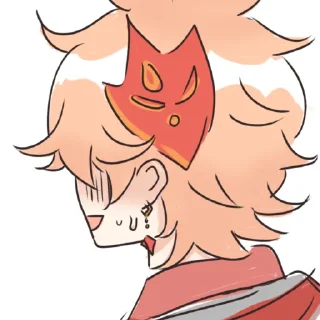 😰 emoji Tartaglia by @kiyunya Telegram sticker 20 of 99