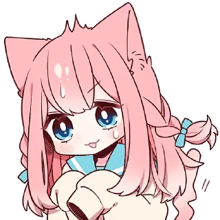 🥲 emoji Розовая киса 2 @Nyasticks Telegram sticker 12 of 41