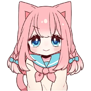 🥹 emoji Розовая киса 2 @Nyasticks Telegram sticker 24 of 41
