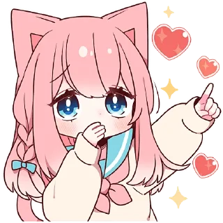🫵 emoji Розовая киса 2 @Nyasticks Telegram sticker 21 of 41