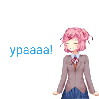 😄 emoji Ddlc сообщество by @achest2 Telegram sticker 16 of 27
