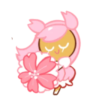 🌸 emoji Cherry Blossom Cookie Telegram sticker 10 of 12