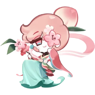 Sticker from Peach Blossom Cookie!