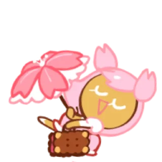 🌸 emoji Cherry Blossom Cookie Telegram sticker 12 of 12