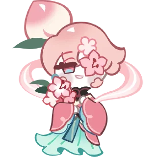 Sticker from Peach Blossom Cookie!