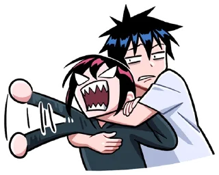 Sticker from @TgSticker Икки и Мори без надписей