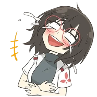 Sticker from Девочка в очках - @tg_sticks