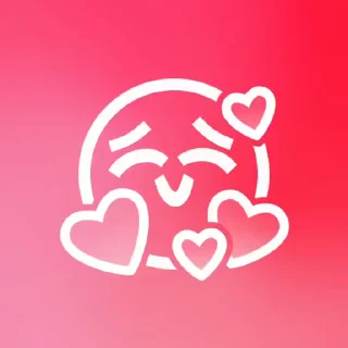🥰 emoji @STICKRULE <- БОЛЬШЕ Telegram sticker 22 of 103