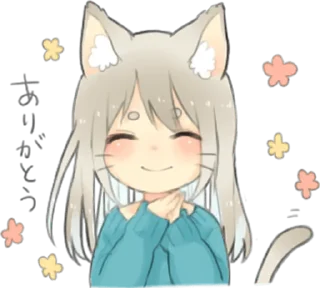 ✨ emoji Nekomimikko's yuruhuwa • @punipuni_stickers Telegram sticker 4 of 40