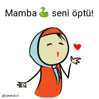 💋 emoji Mamba🐍 @Qonshubot Telegram sticker 19 of 31