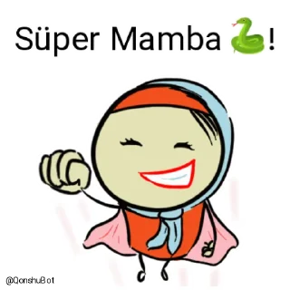 😎 emoji Mamba🐍 @Qonshubot Telegram sticker 6 of 31